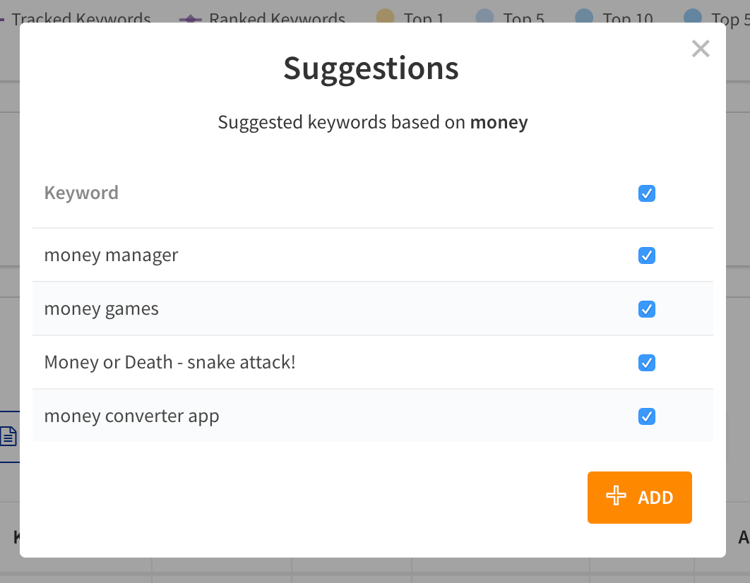 Keywords Suggestions by TheTool