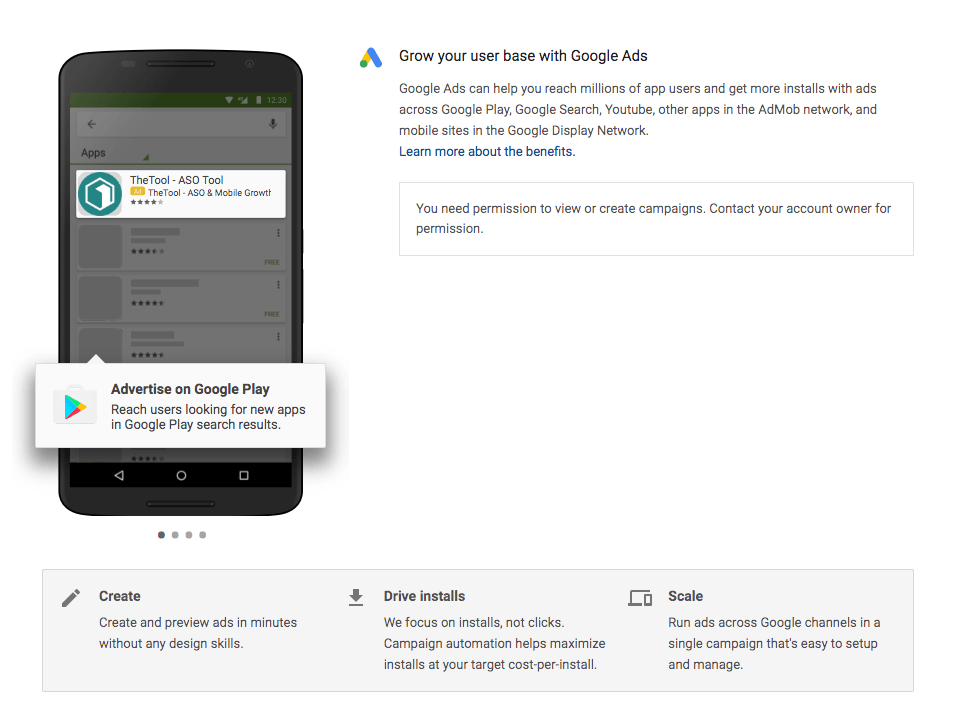 Google Play Console Google Ads Campaigns
